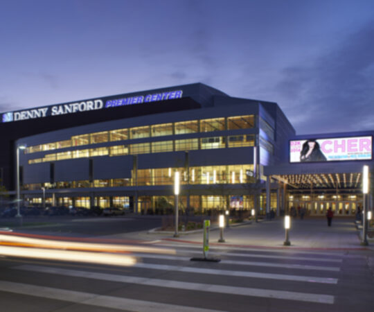 Denny Sanford Premier Center design by Koch Hazard Architects