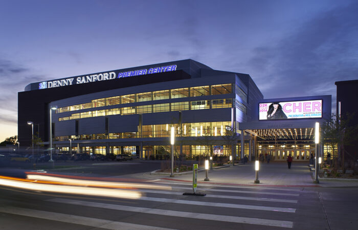 Denny Sanford Premier Center design by Koch Hazard Architects